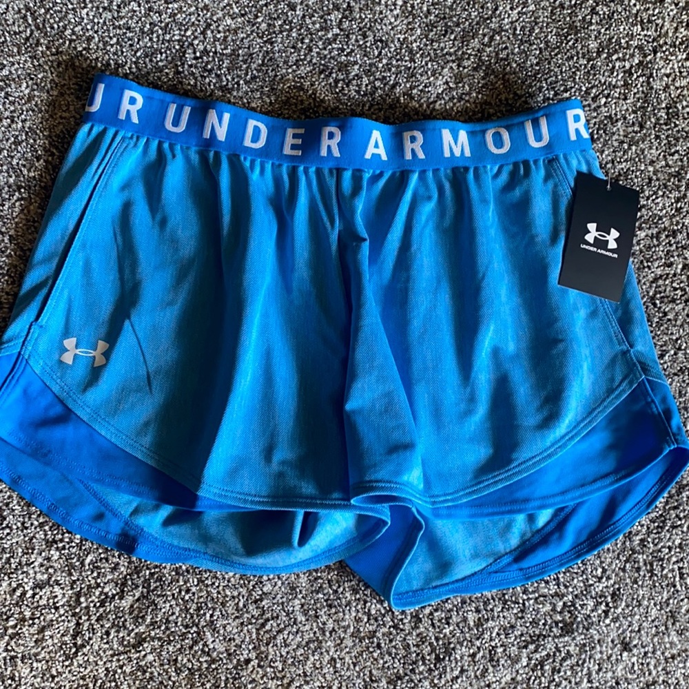 Blue under armour shorts- WITH TAG